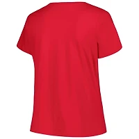 Profile Ohio State Buckeyes Plus Arch Over Logo Scoop Neck T-Shirt