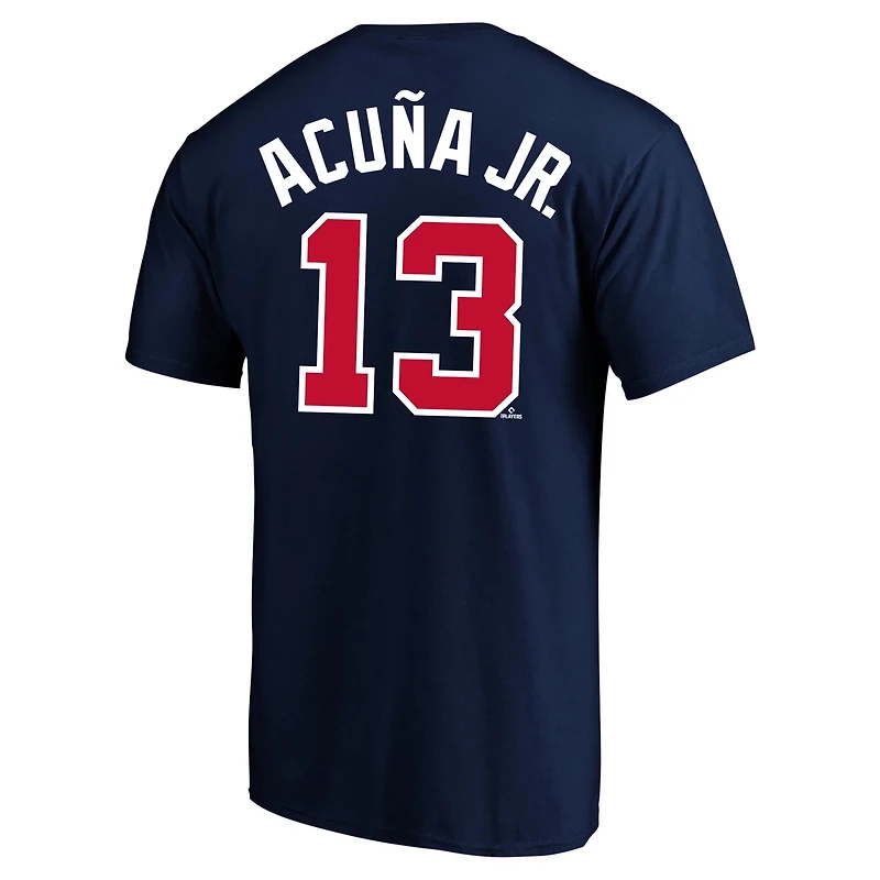 Profile Ronald Acuna Atlanta Braves Big Tall Name Number T-Shirt