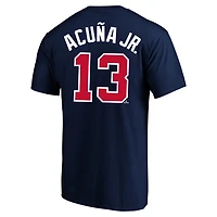 Profile Ronald Acuna Atlanta Braves Big Tall Name Number T-Shirt