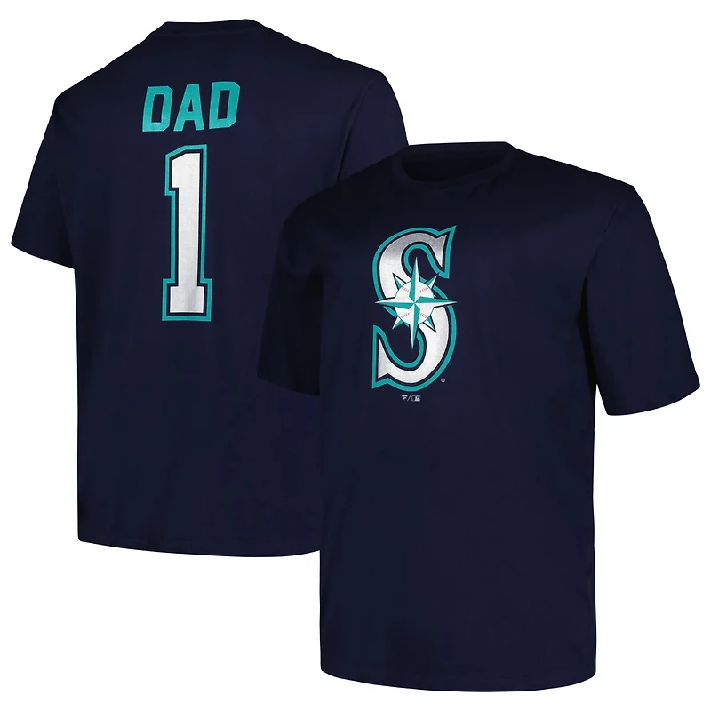 Profile Seattle Mariners Big  Tall 1 Dad T-Shirt