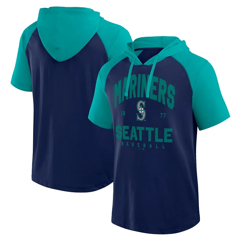 Profile Seattle Mariners Big Tall Short Sleeve Pullover Hoodie