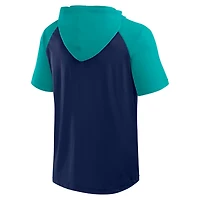 Profile Seattle Mariners Big  Tall Short Sleeve Pullover Hoodie