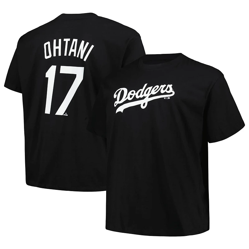 Profile Shohei Ohtani Los Angeles Dodgers Big Tall Name Number T-Shirt