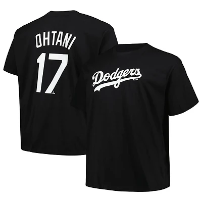 Profile Shohei Ohtani Los Angeles Dodgers Big Tall Name Number T-Shirt
