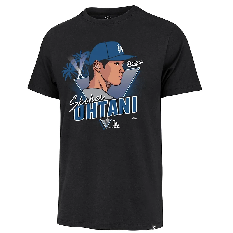 Profile Shohei Ohtani Los Angeles Dodgers Player Big  Tall Caricature Franklin T-Shirt