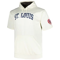 Profile St Louis Cardinals Big  Tall Contrast Short Sleeve Pullover Hoodie