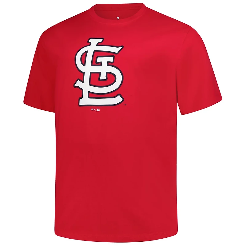 Profile St Louis Cardinals Big  Tall Primary Logo T-Shirt