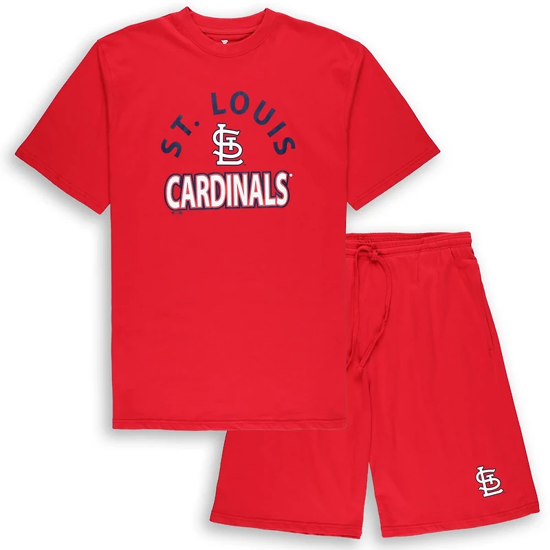 Profile St Louis Cardinals Big  Tall T-Shirt Shorts Combo Set