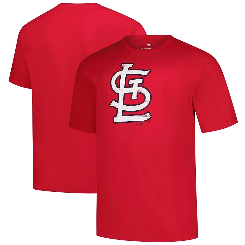 Profile St Louis Cardinals Big  Tall Weathered Logo T-Shirt