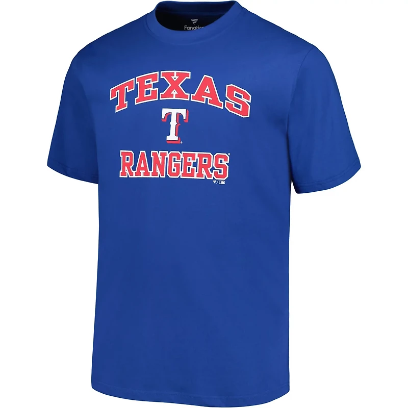 Profile Texas Rangers Big  Tall Heart Soul T-Shirt