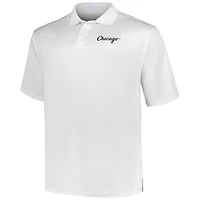 Profile White Chicago Sox Big  Tall Two-Pack Solid Polo Set