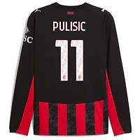Puma Christian Pulisic AC Milan 2025 26 Home Replica Long Sleeve Player Jersey