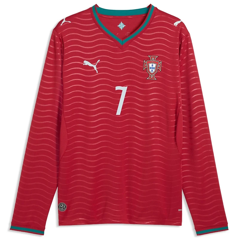 Puma Cristiano Ronaldo Portugal National Team 2026 Home Replica Long Sleeve Jersey