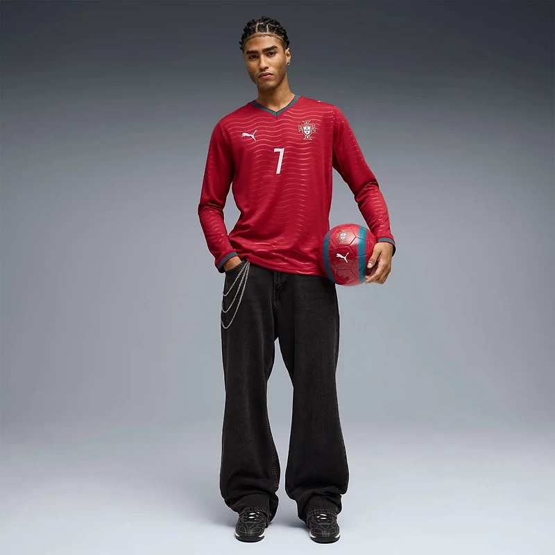 Puma Cristiano Ronaldo Portugal National Team 2026 Home Replica Long Sleeve Jersey