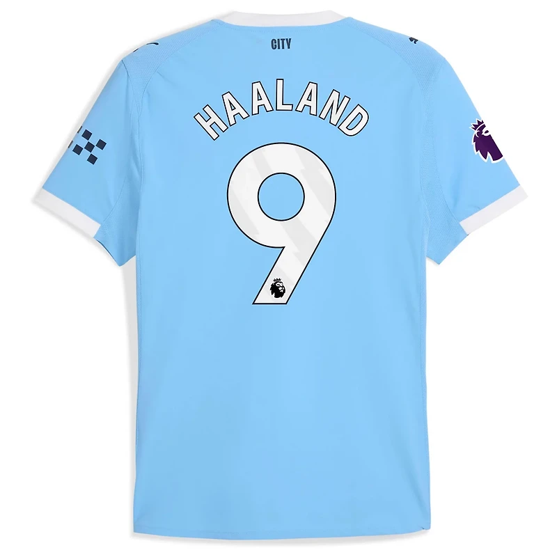 Puma Erling Haaland Sky Manchester City 2025 26 Home Authentic Player Jersey