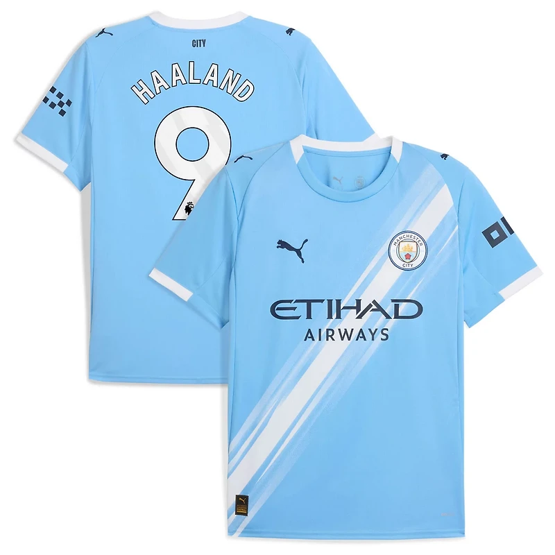 Puma Erling Haaland Sky Manchester City 2025 26 Home Replica Player Jersey