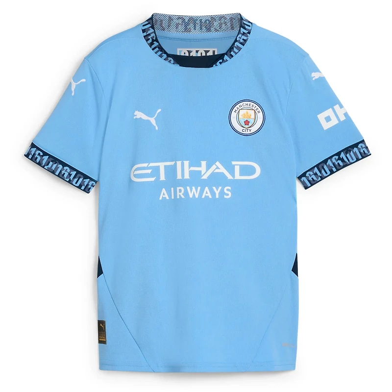 Puma Kevin De Bruyne Light Manchester City 2024 25 Home Replica Player Jersey