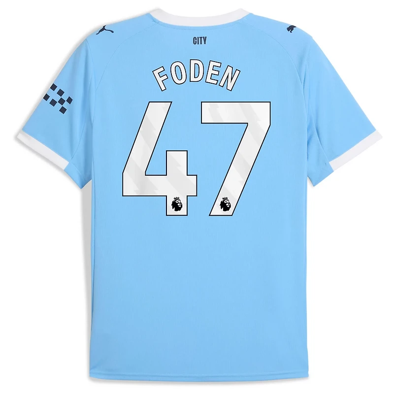 Puma Phil Foden Sky Manchester City 2025 26 Home Replica Player Jersey