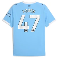 Puma Phil Foden Sky Manchester City 2025 26 Home Replica Player Jersey