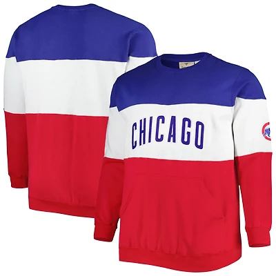 Red Chicago Cubs Big  Tall Pullover Sweatshirt