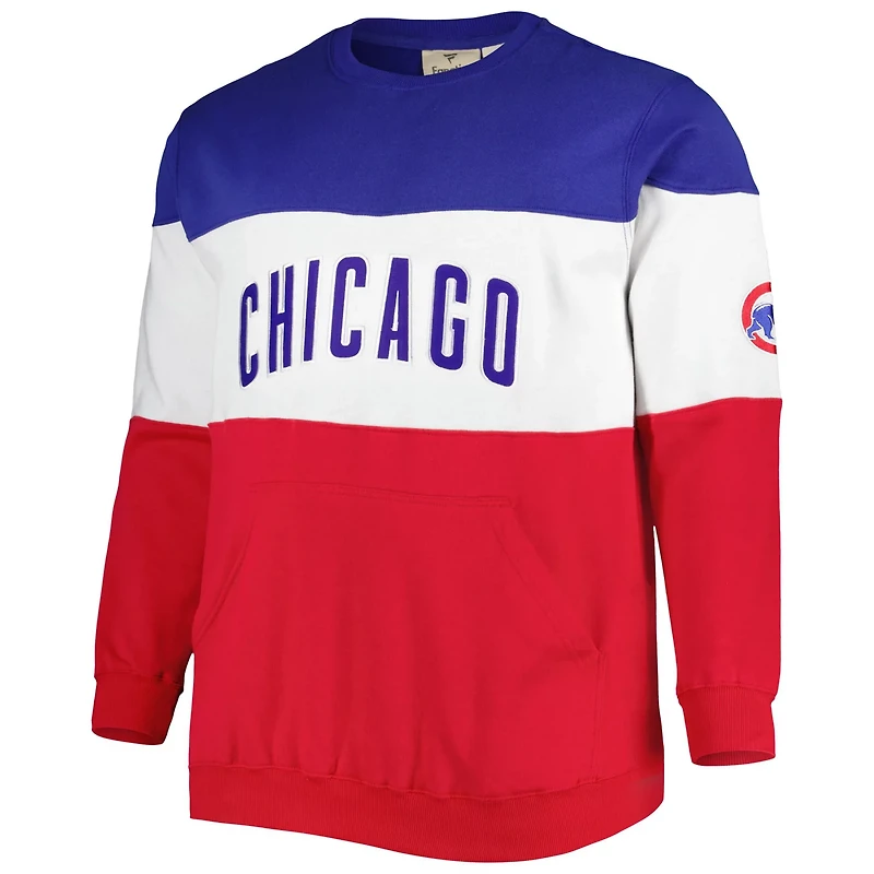 Red Chicago Cubs Big  Tall Pullover Sweatshirt