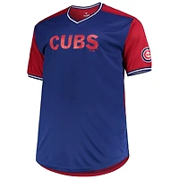 /Red Chicago Cubs Solid V-Neck T-Shirt
