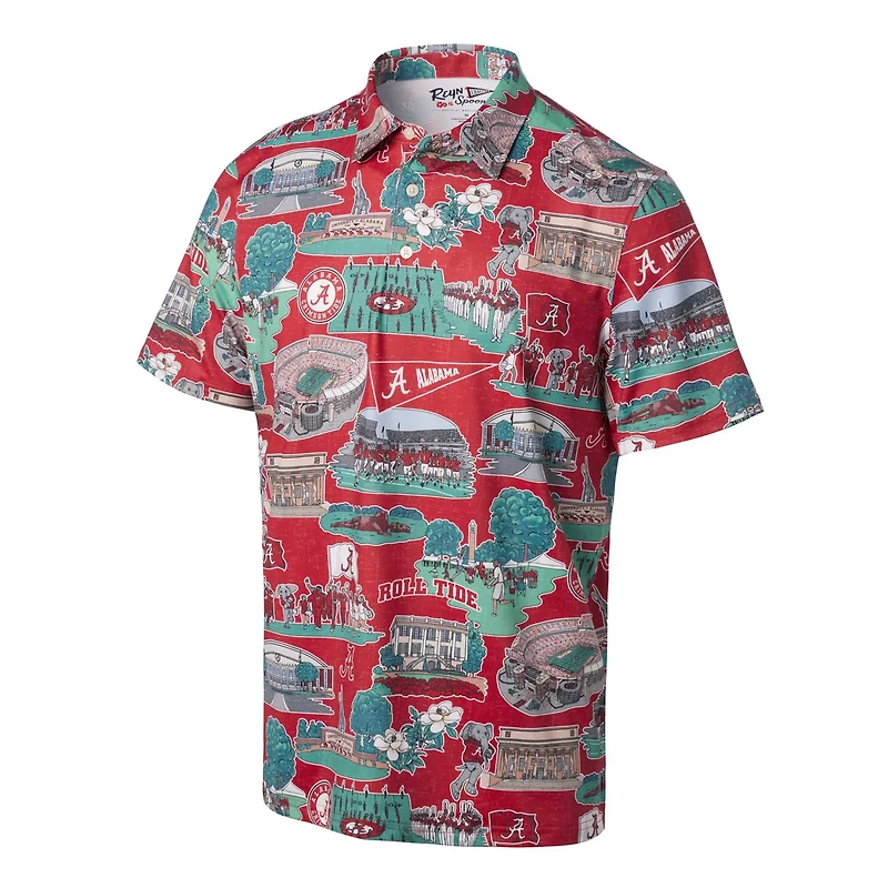Reyn Spooner Alabama Tide Scenic Polo