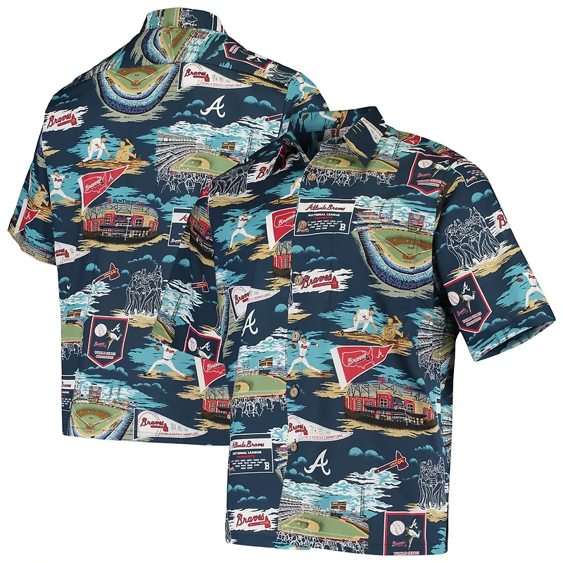 Reyn Spooner Atlanta Braves Scenic Button-Up Shirt