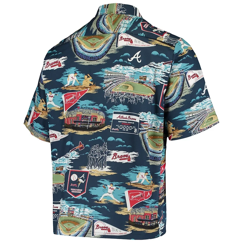 Reyn Spooner Atlanta Braves Scenic Button-Up Shirt