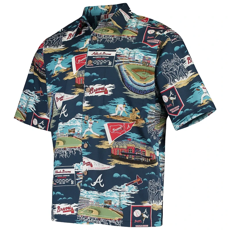 Reyn Spooner Atlanta Braves Scenic Button-Up Shirt