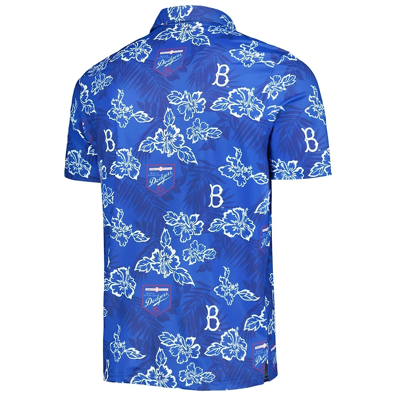 Reyn Spooner Brooklyn Dodgers Cooperstown Collection Puamana Print Polo