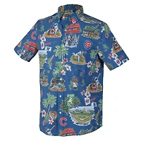Reyn Spooner Chicago Cubs Scenic Tri-Blend Button-Down Shirt