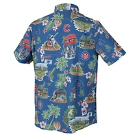 Reyn Spooner Chicago Cubs Scenic Tri-Blend Button-Down Shirt