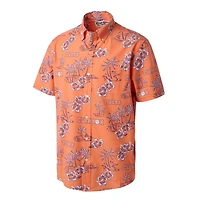 Reyn Spooner Clemson Tigers Kekai Classic Tri-Blend Button-Down Shirt