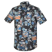 Reyn Spooner Los Angeles Dodgers Da De Muertos Performance Full-Button Aloha Shirt