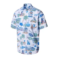 Reyn Spooner Los Angeles Dodgers Scenic Tri-Blend Button-Down Shirt