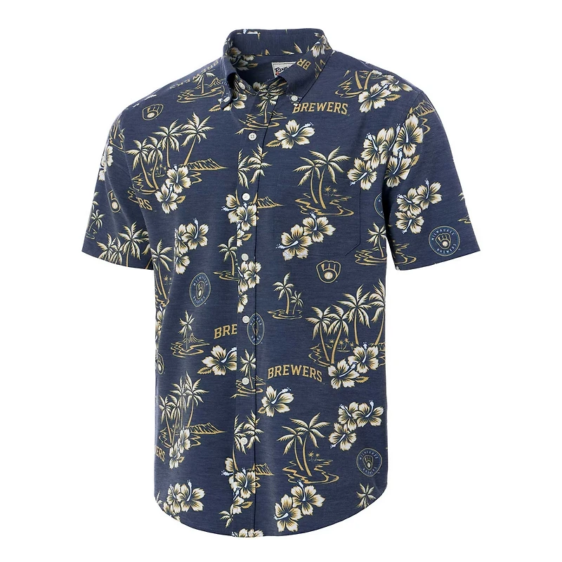 Reyn Spooner Milwaukee Brewers Kekai Button-Down Shirt