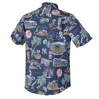 Reyn Spooner New York Yankees Scenic Tri-Blend Button-Down Shirt