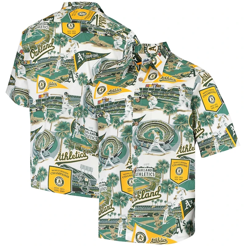 Reyn Spooner Oakland Athletics Scenic Button-Up Shirt