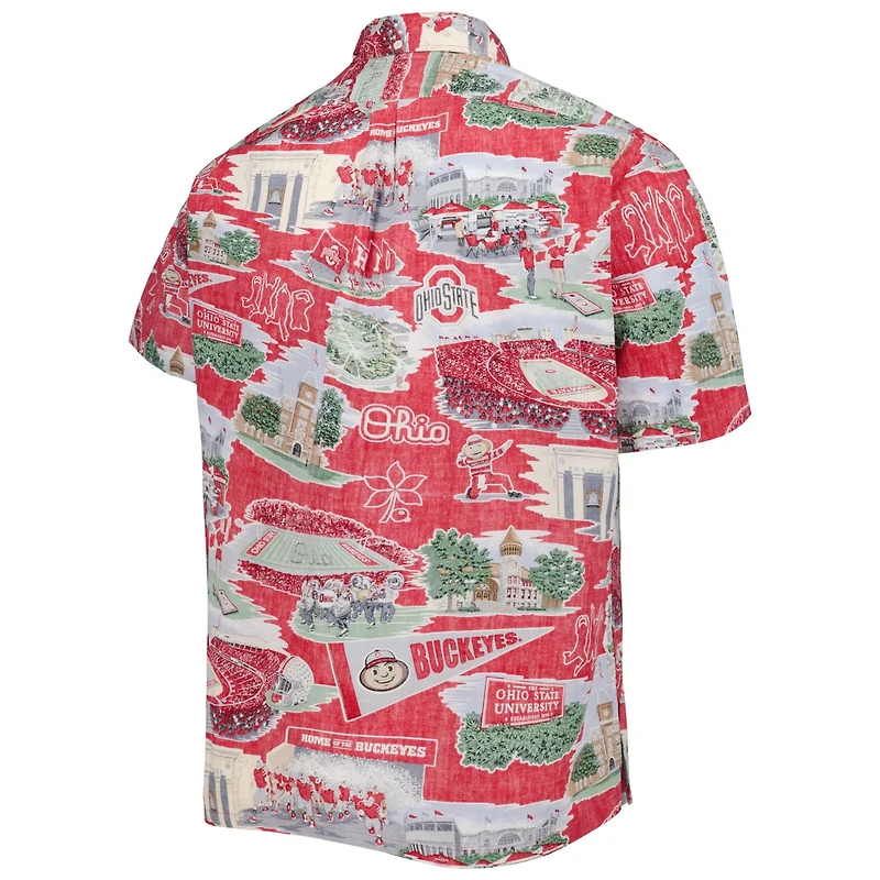 Reyn Spooner Ohio State Buckeyes Scenic Button-Down Shirt