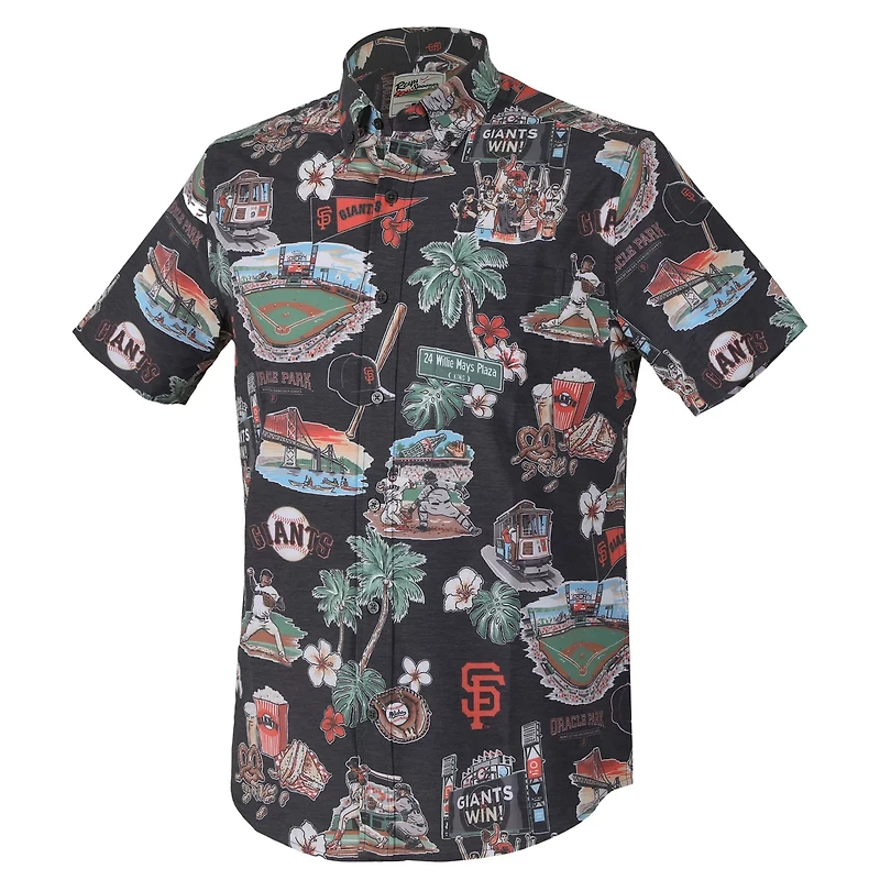 Reyn Spooner San Francisco Giants Scenic Tri-Blend Performance Button-Up Top