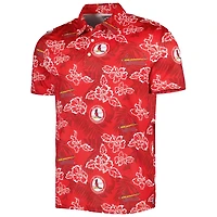 Reyn Spooner St Louis Cardinals Cooperstown Collection Puamana Print Polo