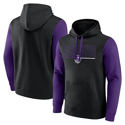 Sacramento Kings Outline Colorblock Pullover Hoodie