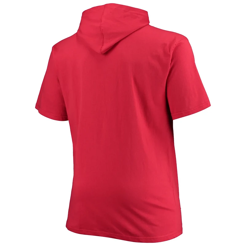 Scarlet Nebraska Huskers Big  Tall Team Hoodie T-Shirt