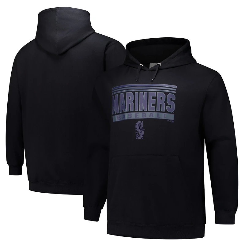 Seattle Mariners Stack Fleece Pullover Hoodie