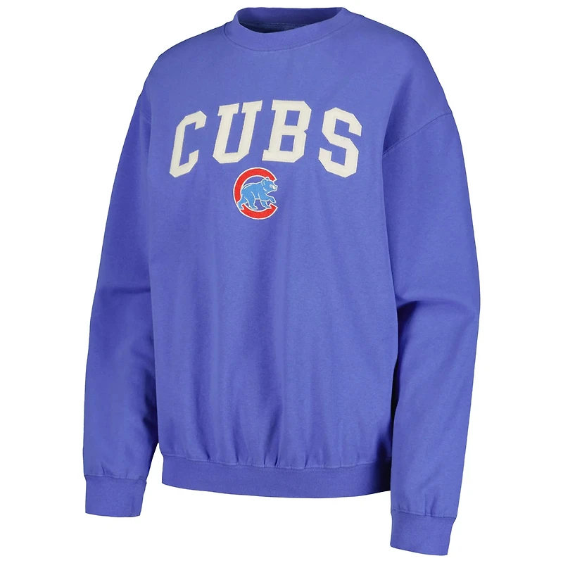 Soft as a Grape Chicago Cubs Pigment Dye Pullover Sweatshirt