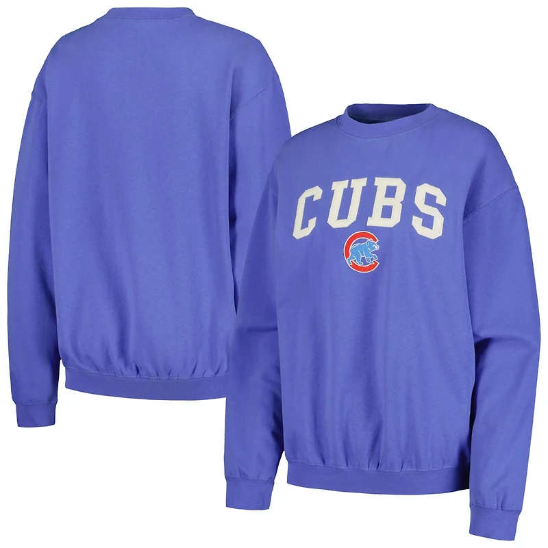 Soft as a Grape Chicago Cubs Pigment Dye Pullover Sweatshirt