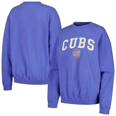 Soft as a Grape Chicago Cubs Pigment Dye Pullover Sweatshirt