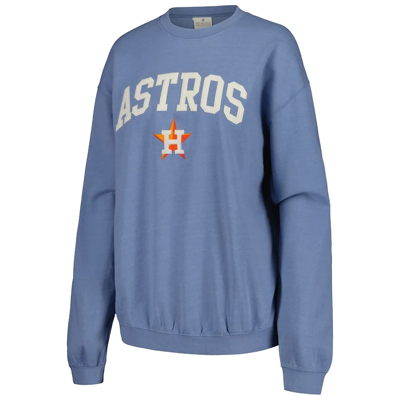 Soft as a Grape Houston Astros Pigment Dye Pullover Sweatshirt