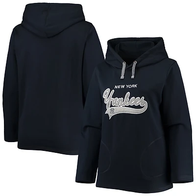 Soft as a Grape New York Yankees Plus Side Split Pullover Hoodie